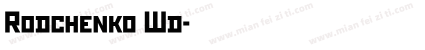 Rodchenko Wd字体转换